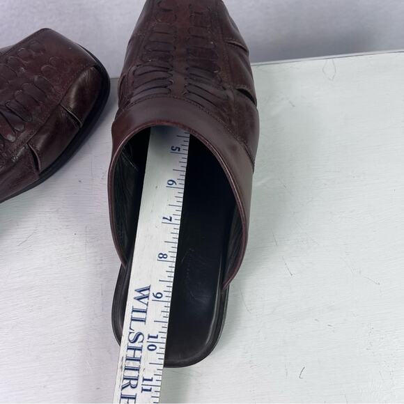 Tommy Bahama Sandals Mens Size 8 Brown Leather  Fisherman made in Italy